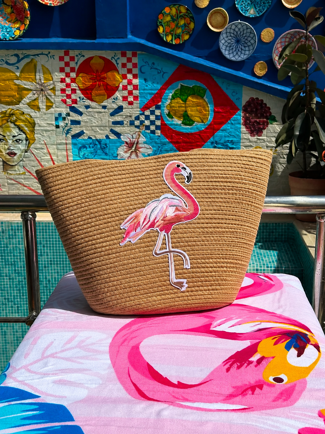 Sac de plage Flamingo
