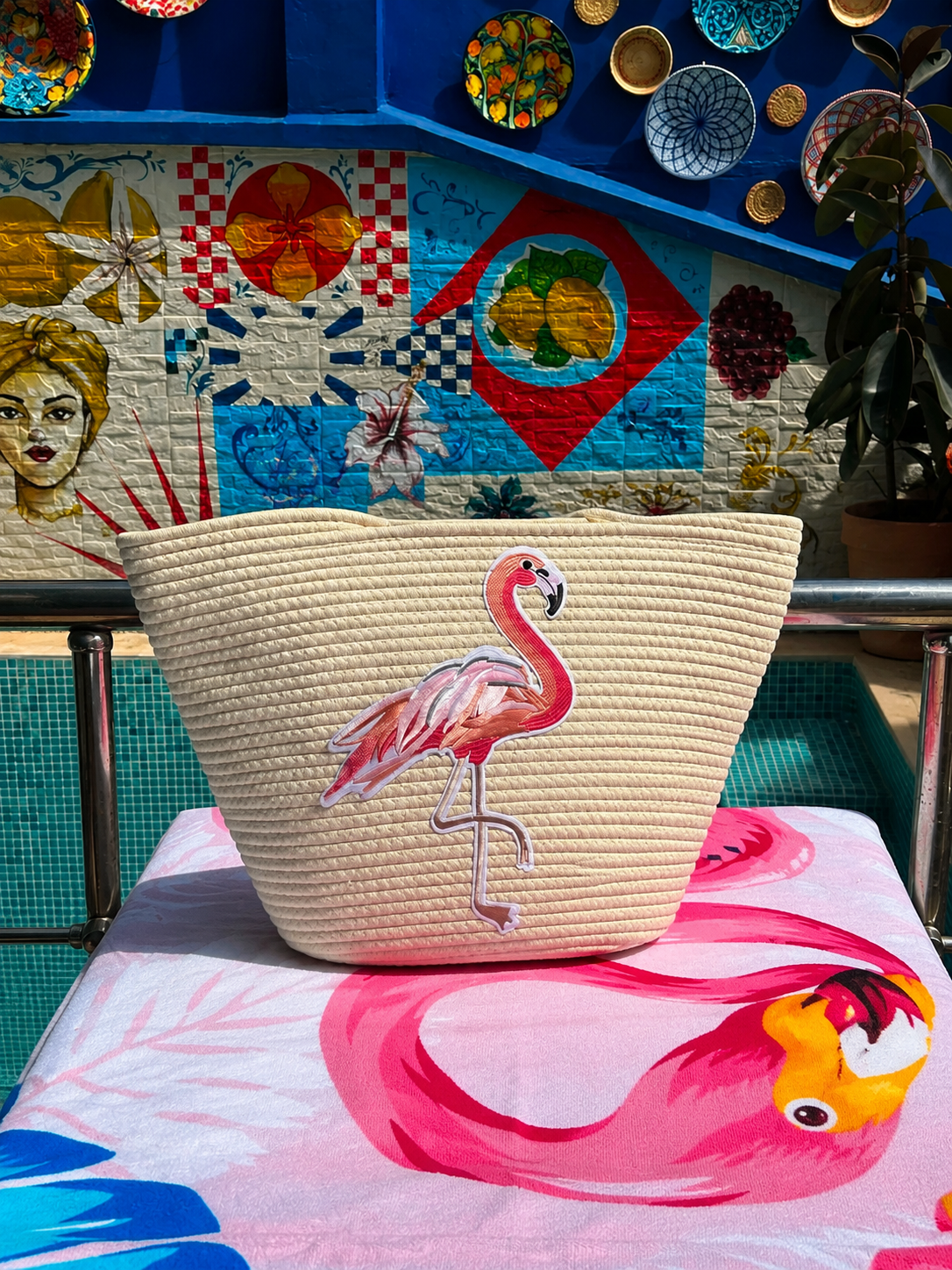 Sac de plage Flamingo